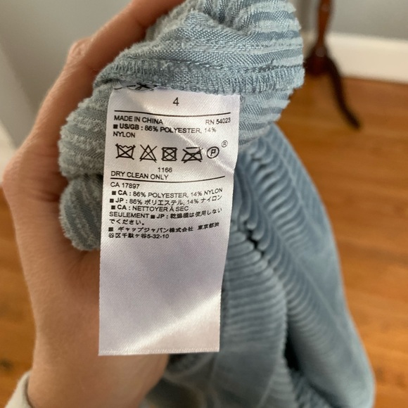 NWT Banana Republic Blue Corduroy Skirt - Picture 7 of 7